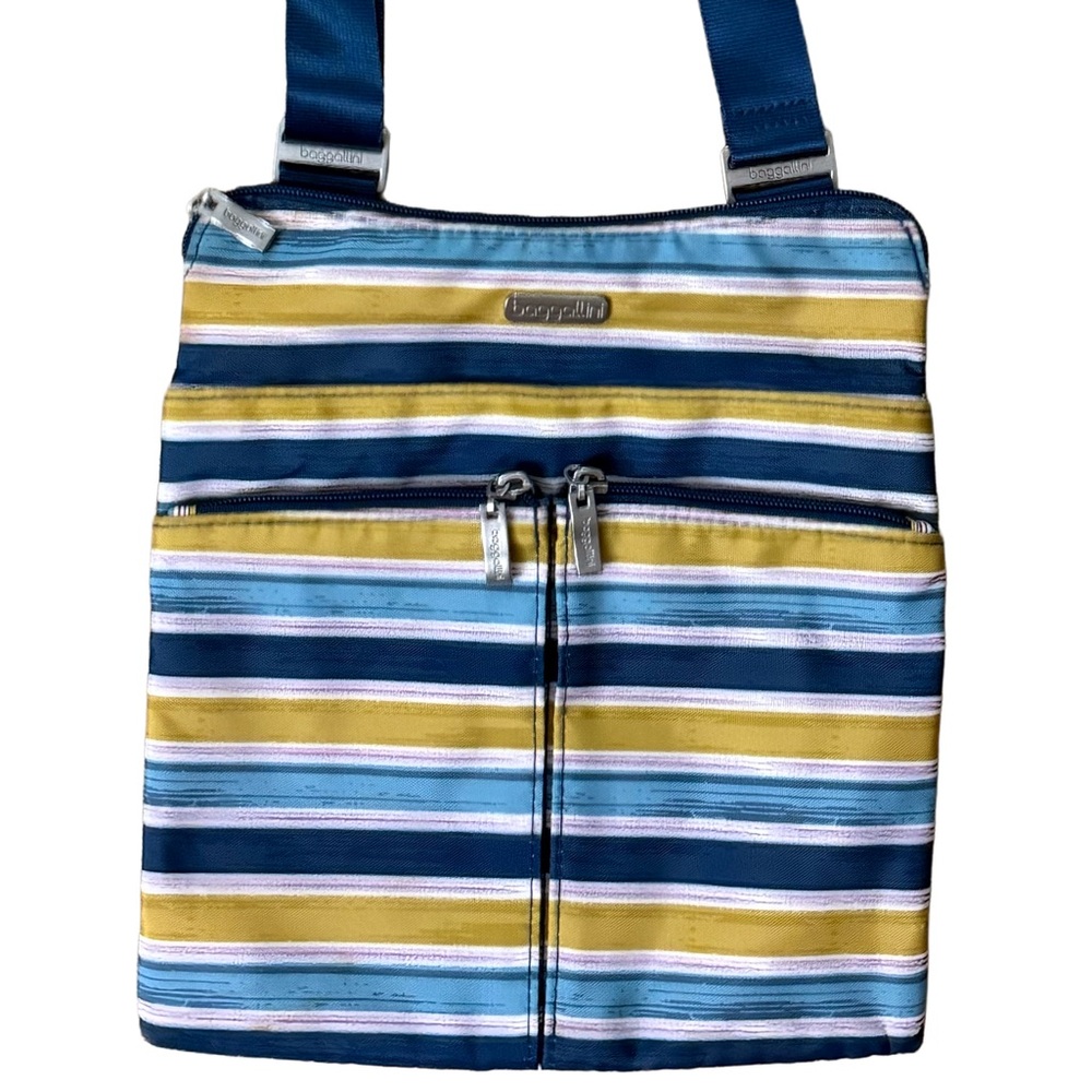 BAGGALLINI Striped Crossbody Purse/Handbag/Travel Organizer - Picture 3 of 12